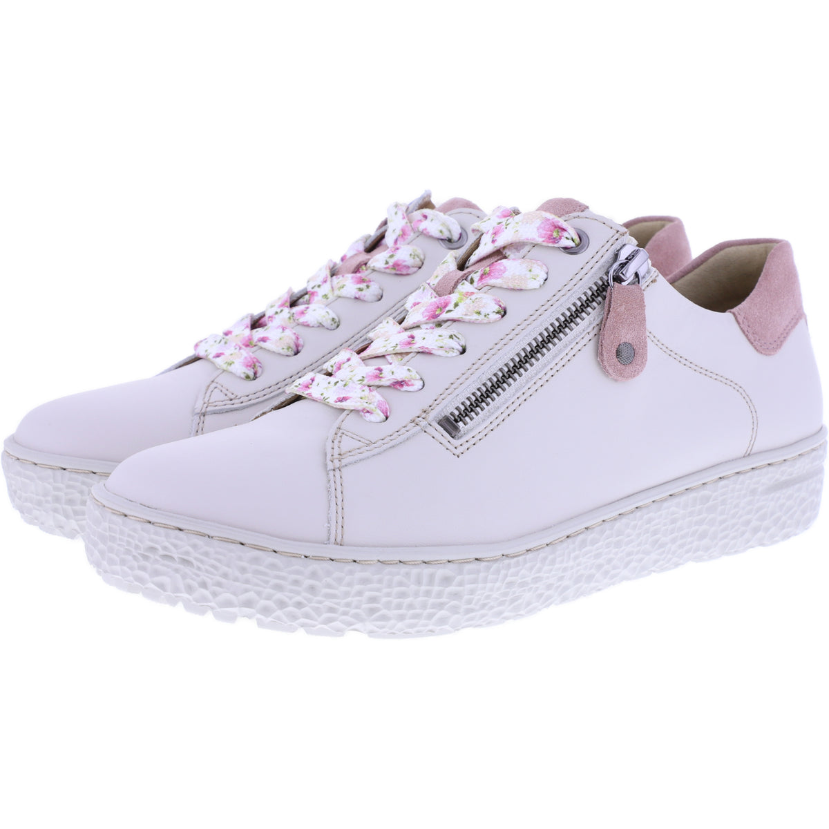 Hartjes | Phil | Beige-Altrosa | Glattleder | Weite: H | 1621409-3246 | Damen Sneakers