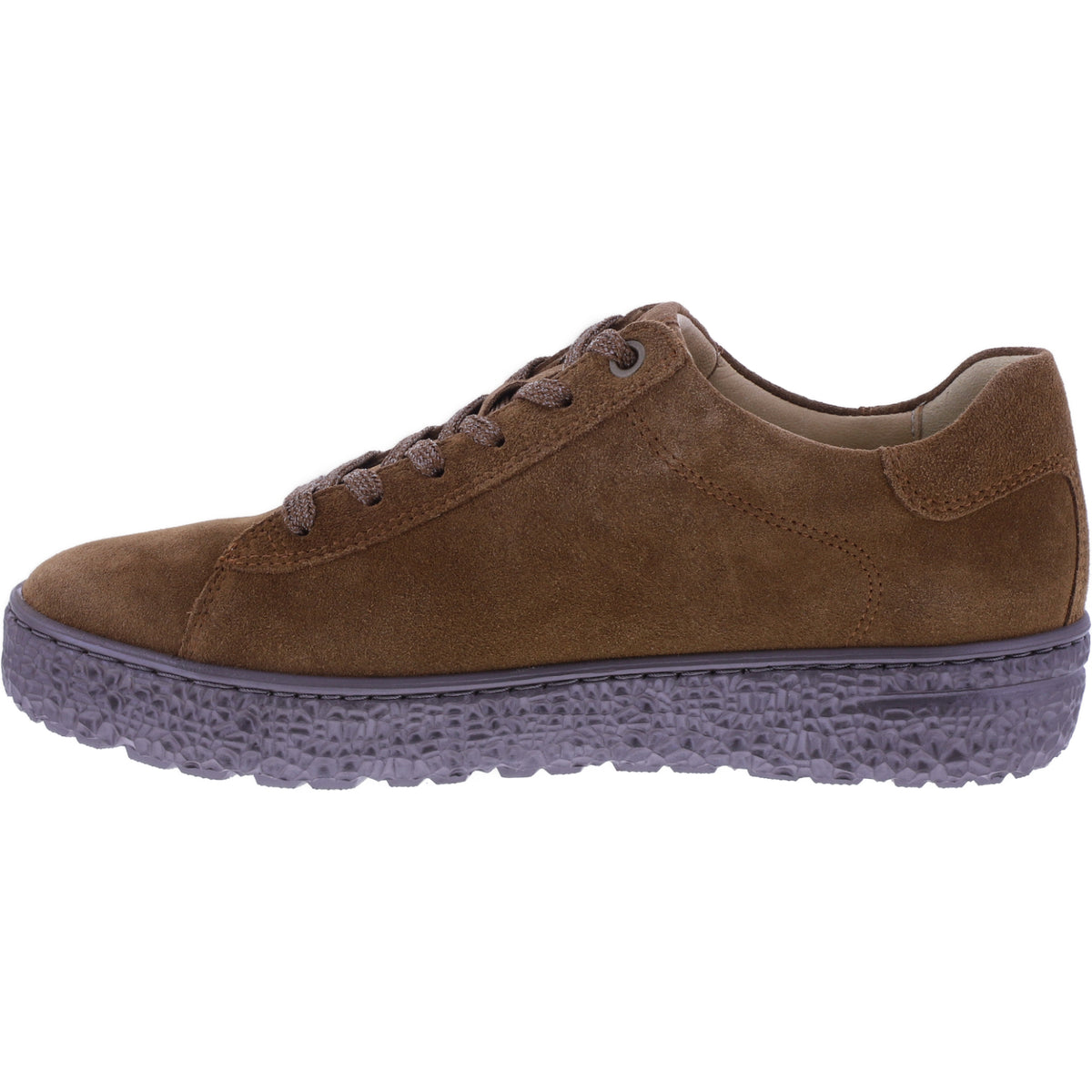 Hartjes | Phil | Cognac-Braun | Veloursleder | Weite: H | 1621401-5300 | Damen Sneakers