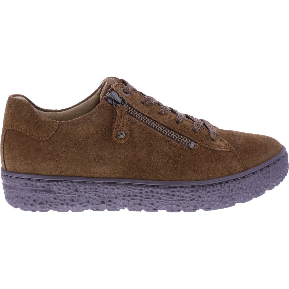Hartjes | Phil | Cognac-Braun | Veloursleder | Weite: H | 1621401-5300 | Damen Sneakers