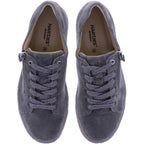 Hartjes | Phil | Khaki-Dunkelgrau | Veloursleder | Weite: H | 1621401-7000 | Damen Sneakers
