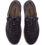 Hartjes | Phil | Dunkelbraun-Altgold | Veloursleder | Weite: H | 1621401-7736 | Damen Sneakers