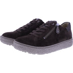 Hartjes | Phil | Dunkelbraun-Altgold | Veloursleder | Weite: H | 1621401-7736 | Damen Sneakers