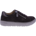 Hartjes | Phil | Dunkelbraun-Altgold | Veloursleder | Weite: H | 1621401-7736 | Damen Sneakers