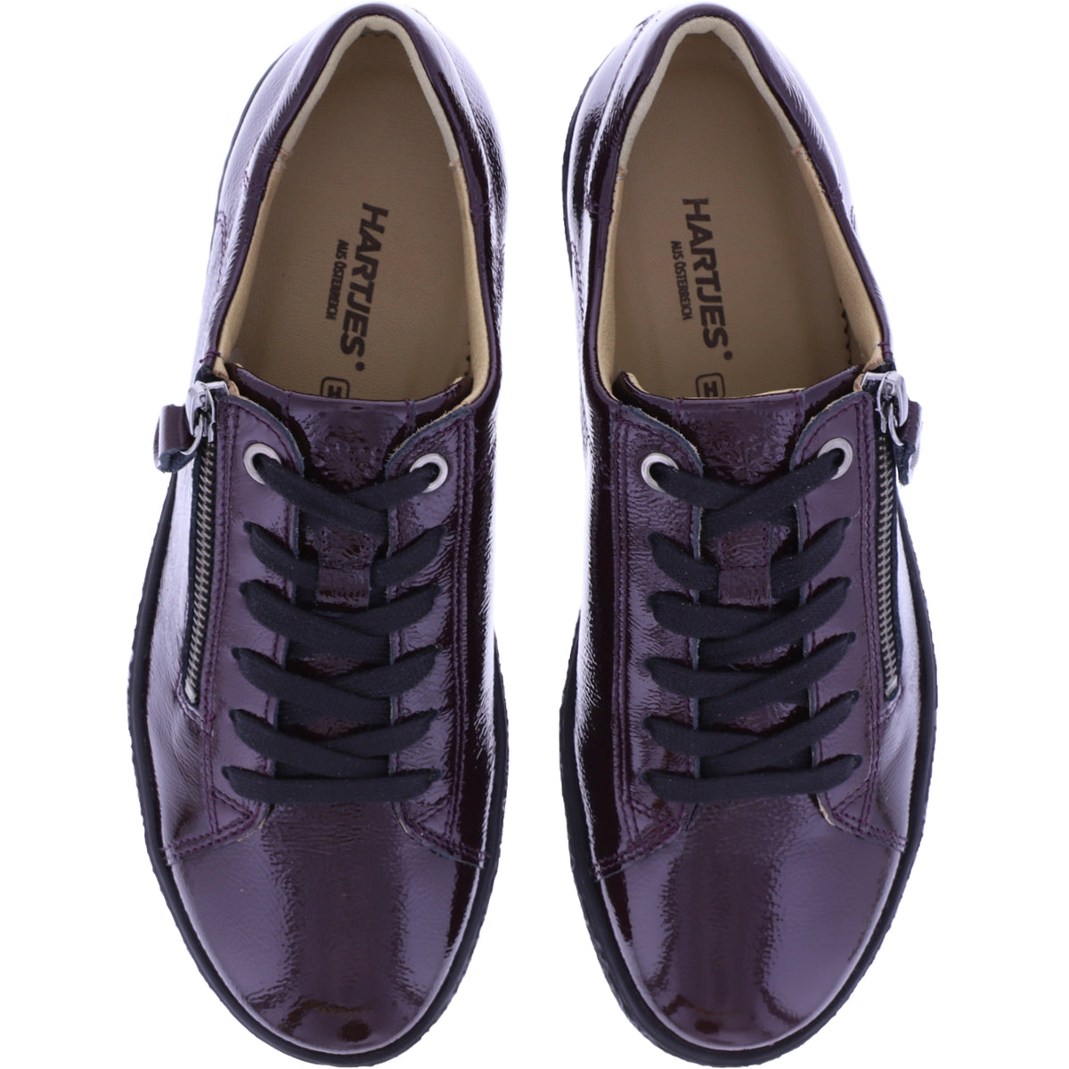 Hartjes | Phil | Aubergine | Lackleder | Weite: H | 1621402-1000 | Damen Sneakers