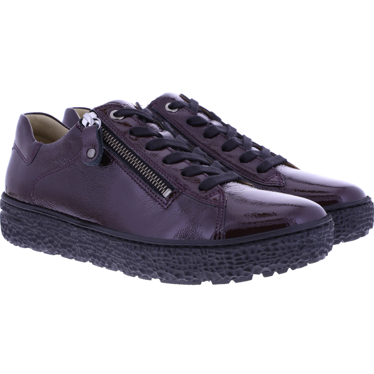 Hartjes | Phil | Aubergine | Lackleder | Weite: H | 1621402-1000 | Damen Sneakers