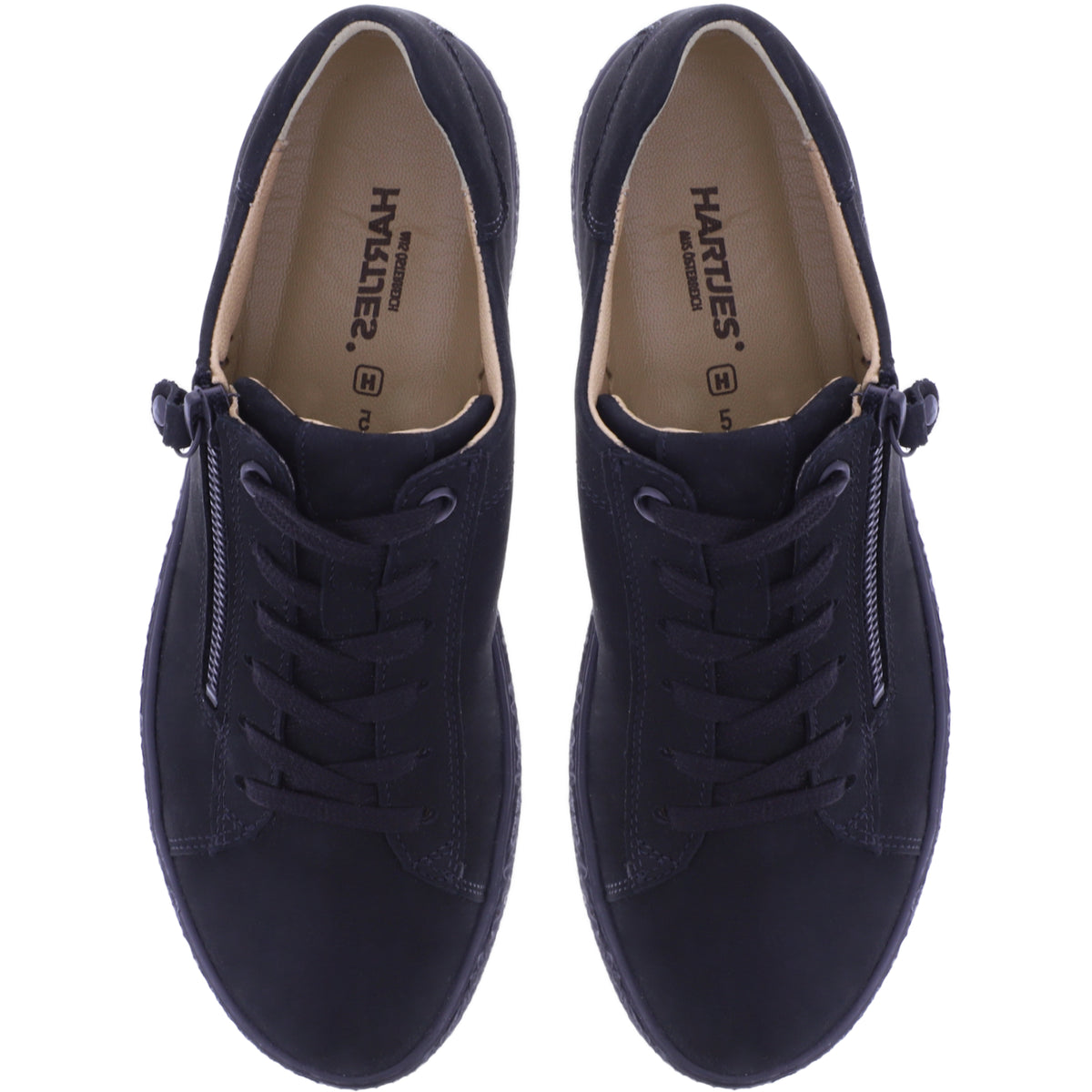 Hartjes | Phil | Schwarz | Nubukleder | Weite: H | 1621405-0101 | Damen Sneakers