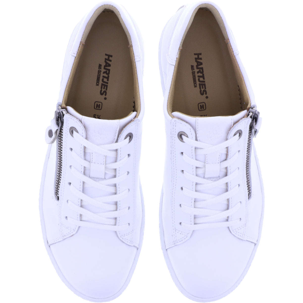 Hartjes | Phil | Weiß | Glattleder | Weite: H | 1621409-0202 | Damen Sneakers