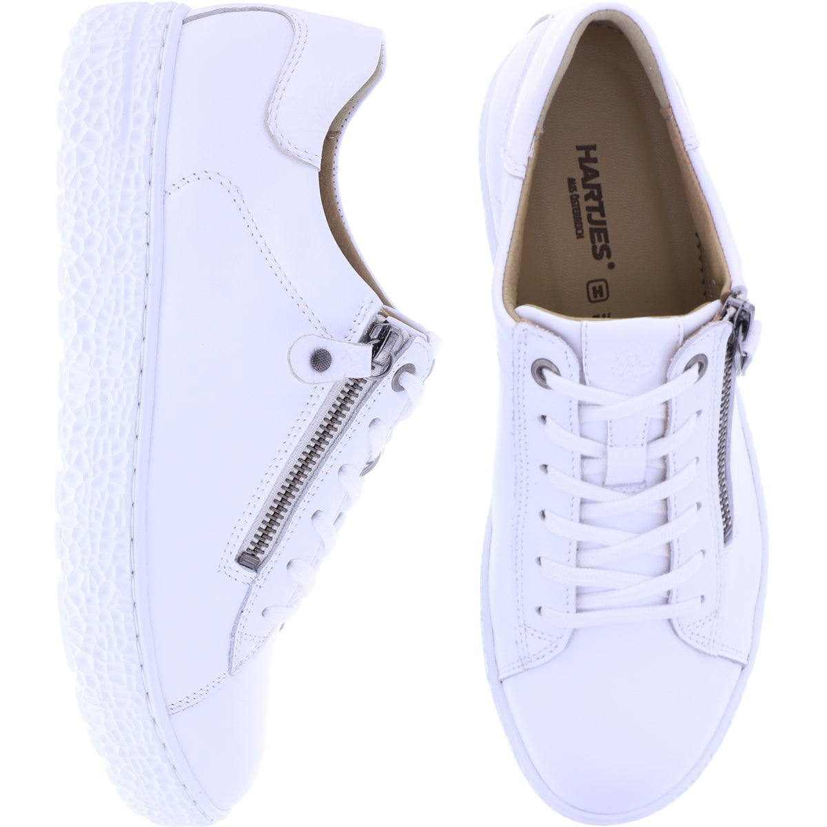 Hartjes | Phil | Weiß | Glattleder | Weite: H | 1621409-0202 | Damen Sneakers