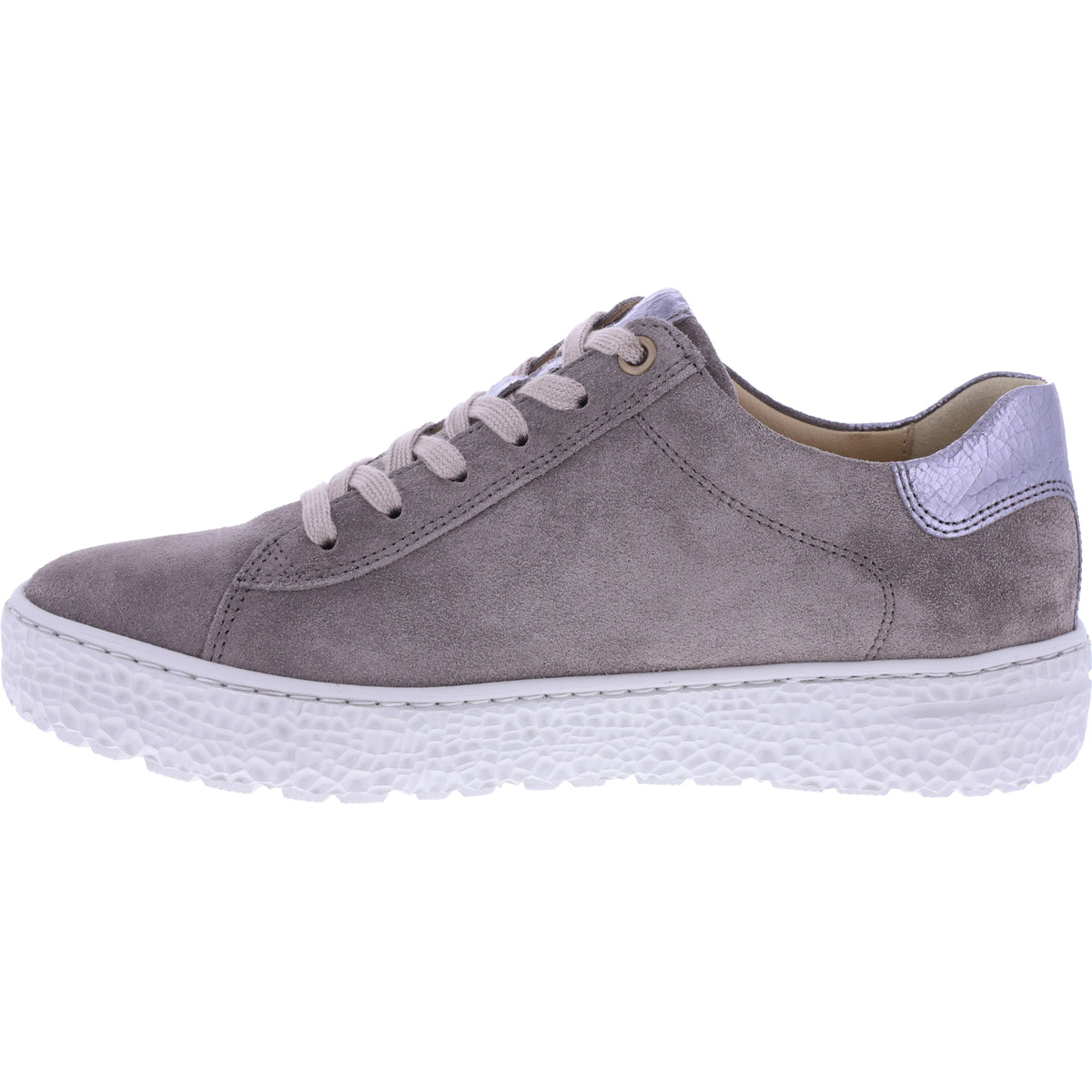 Hartjes | Phil | Smoke-Taupe | Veloursleder | Weite: H | 1621417-1414 | Damen Sneakers