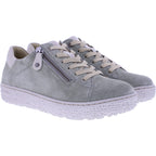 Hartjes | Phil | Khaki-Taupe | Veloursleder | Weite: H | 1621417-7031 | Damen Sneakers