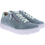 Hartjes | Phil | Military-Grün | Veloursleder | Weite: H | 1621417-9595 | Damen Sneakers