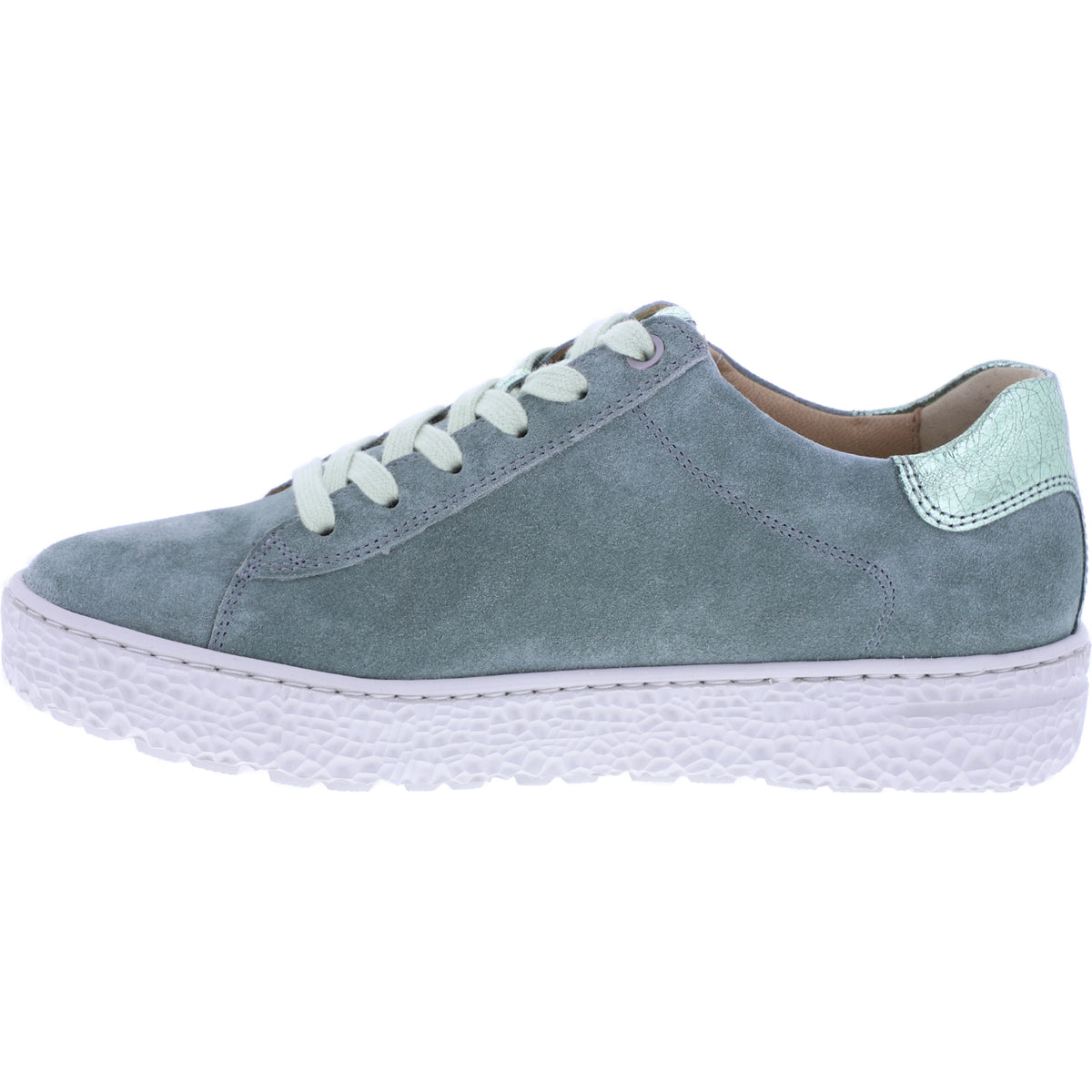 Hartjes | Phil | Military-Grün | Veloursleder | Weite: H | 1621417-9595 | Damen Sneakers
