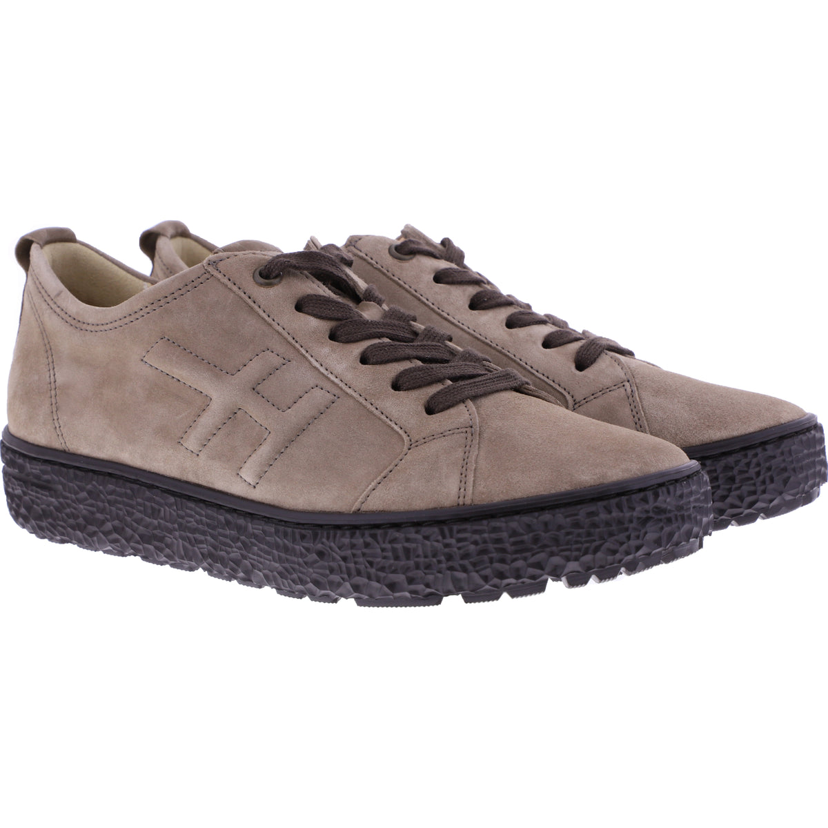 Hartjes / Modell: Phil / Taupe Veloursleder / Weite: H / 1621423-4141 / Damen Sneakers