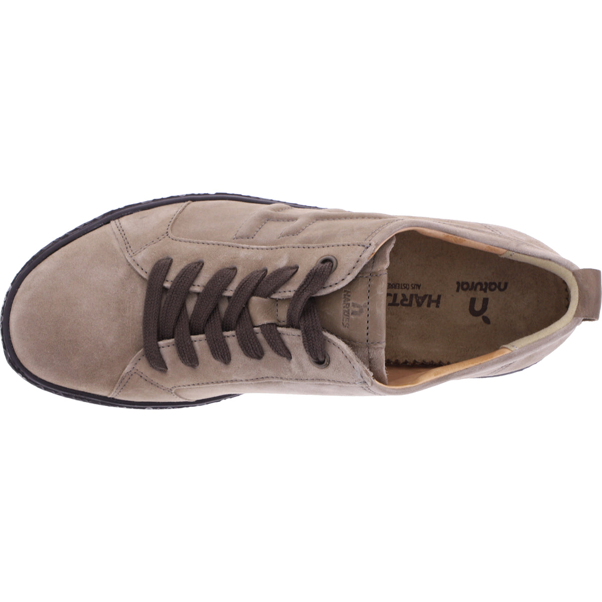 Hartjes / Modell: Phil / Taupe Veloursleder / Weite: H / 1621423-4141 / Damen Sneakers
