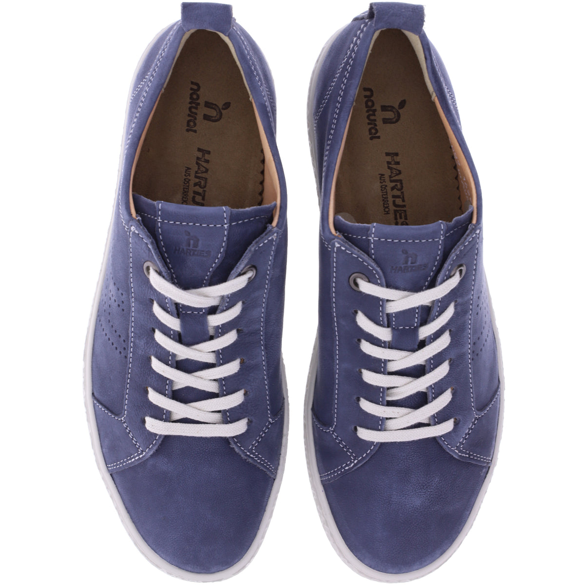 Hartjes Natural | Phil | Stahlblau-Blau | Nubukleder | Weite: H | 1621425-4800 | Damen Sneakers