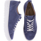 Hartjes Natural | Phil | Stahlblau-Blau | Nubukleder | Weite: H | 1621425-4800 | Damen Sneakers