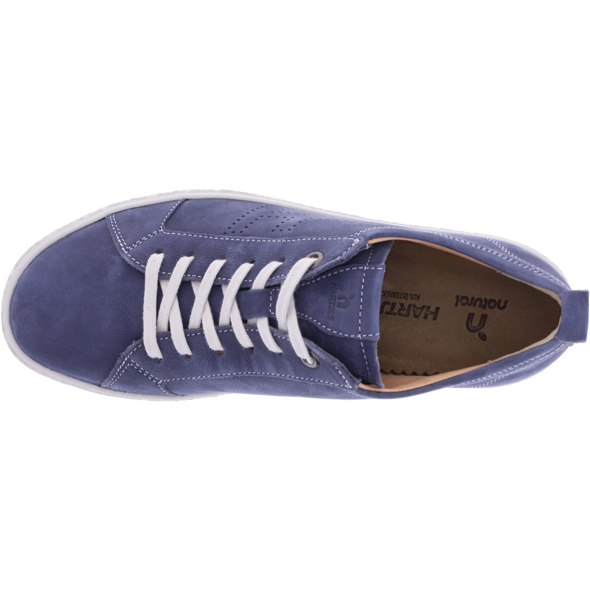 Hartjes Natural | Phil | Stahlblau-Blau | Nubukleder | Weite: H | 1621425-4800 | Damen Sneakers