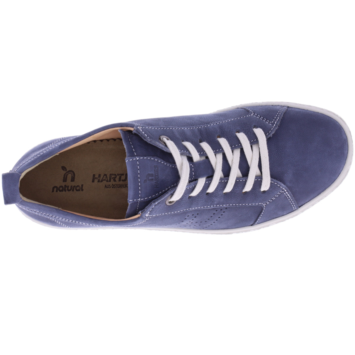 Hartjes Natural | Phil | Stahlblau-Blau | Nubukleder | Weite: H | 1621425-4800 | Damen Sneakers