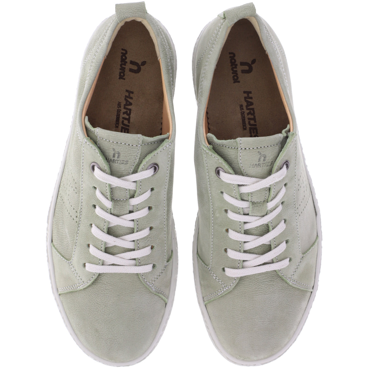 Hartjes Natural | Phil | Salbei-Grün | Nubukleder | Weite: H | 1621425-9600 | Damen Sneakers