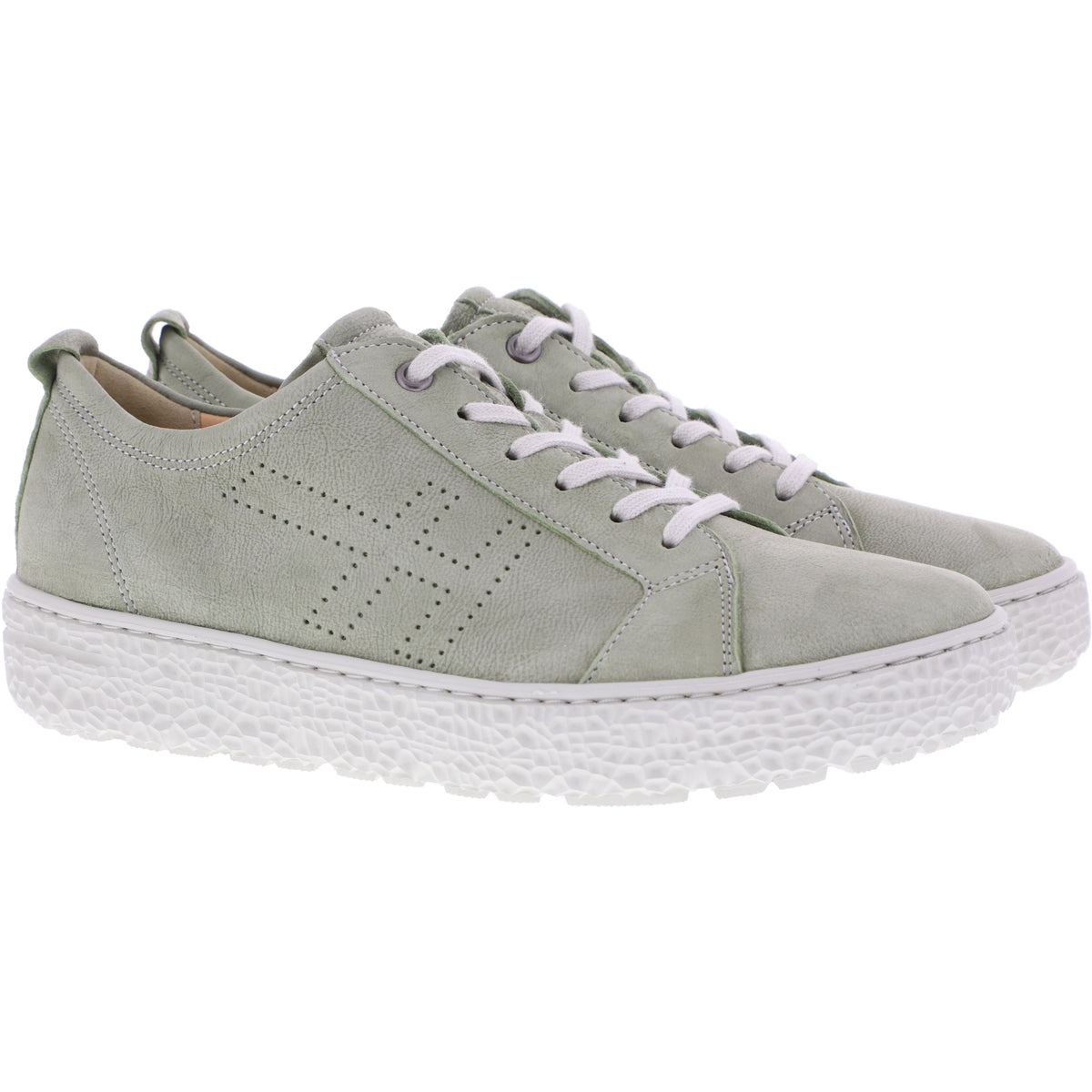 Hartjes Natural | Phil | Salbei-Grün | Nubukleder | Weite: H | 1621425-9600 | Damen Sneakers