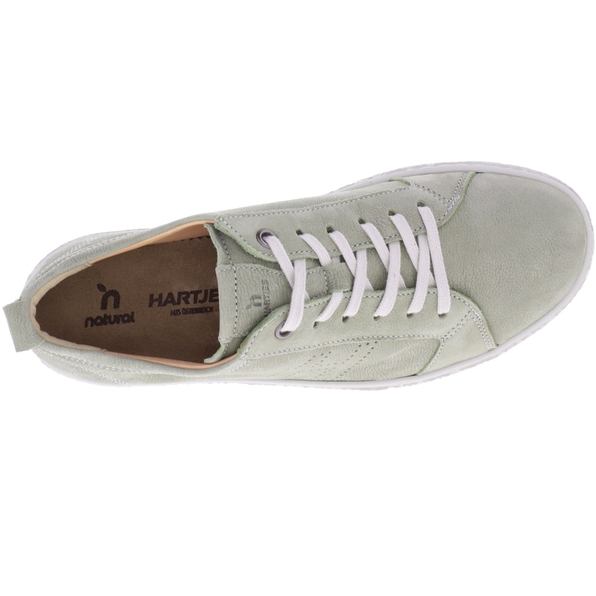 Hartjes Natural | Phil | Salbei-Grün | Nubukleder | Weite: H | 1621425-9600 | Damen Sneakers