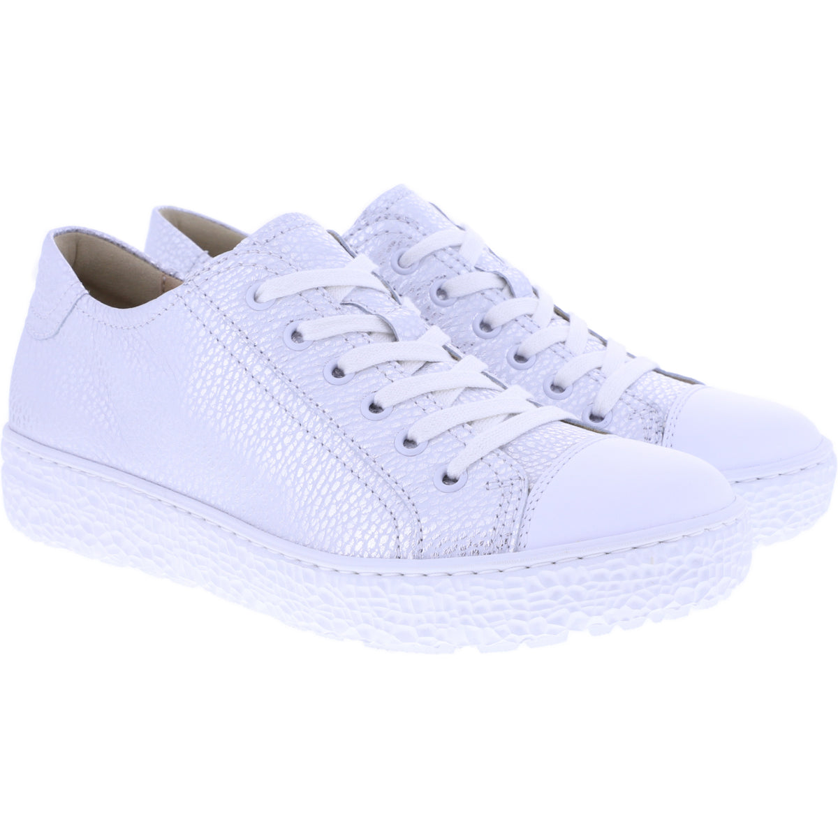 Hartjes | Phil | Weiß-Silber | Nappaleder | Weite: H | 1621430-0259 | Damen Sneakers