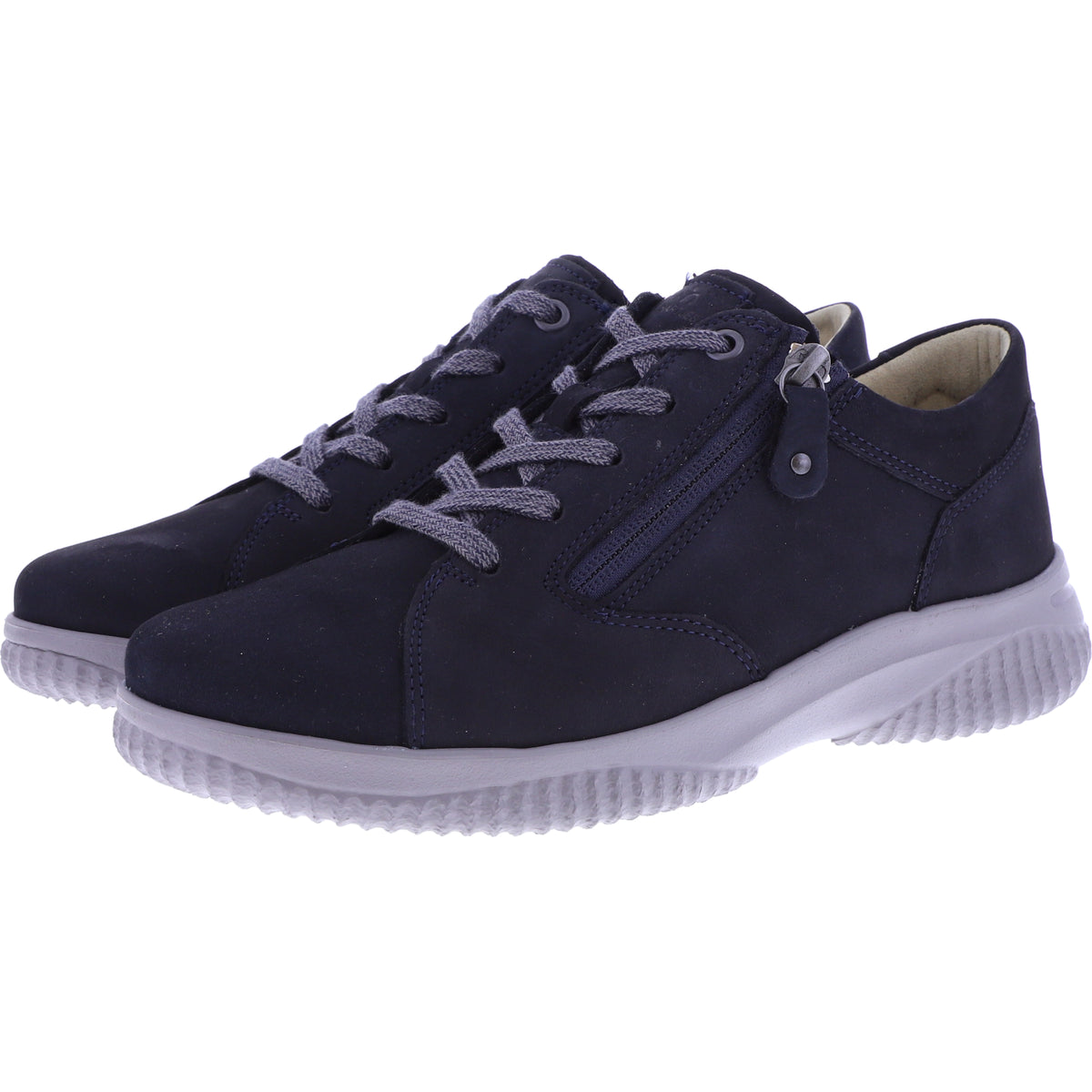 Hartjes Natural / Modell: Ethno Shoe / Dunkelblau Nubuk / Weite: G / 1621801-4700 / Damen Schnürer