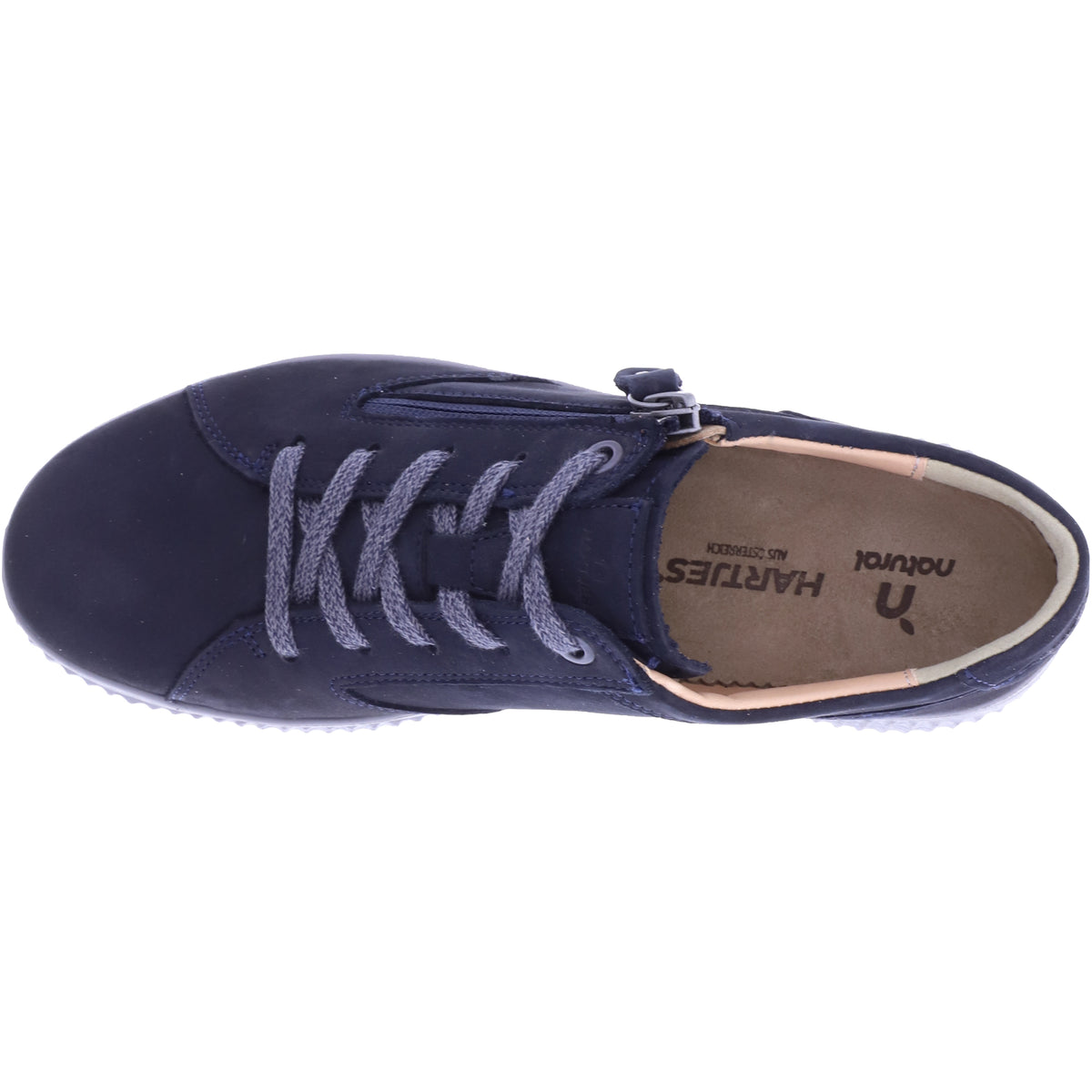 Hartjes Natural / Modell: Ethno Shoe / Dunkelblau Nubuk / Weite: G / 1621801-4700 / Damen Schnürer