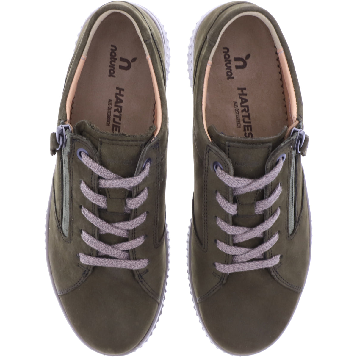 Hartjes Natural / Modell: Ethno Shoe / Olive Nubukleder / Weite: G / 1621801-9100 / Damen Schnürer