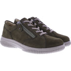 Hartjes Natural / Modell: Ethno Shoe / Olive Nubukleder / Weite: G / 1621801-9100 / Damen Schnürer