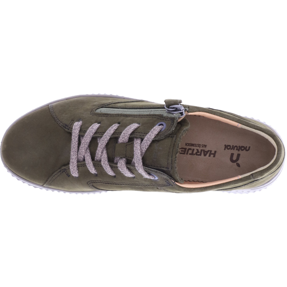 Hartjes Natural / Modell: Ethno Shoe / Olive Nubukleder / Weite: G / 1621801-9100 / Damen Schnürer