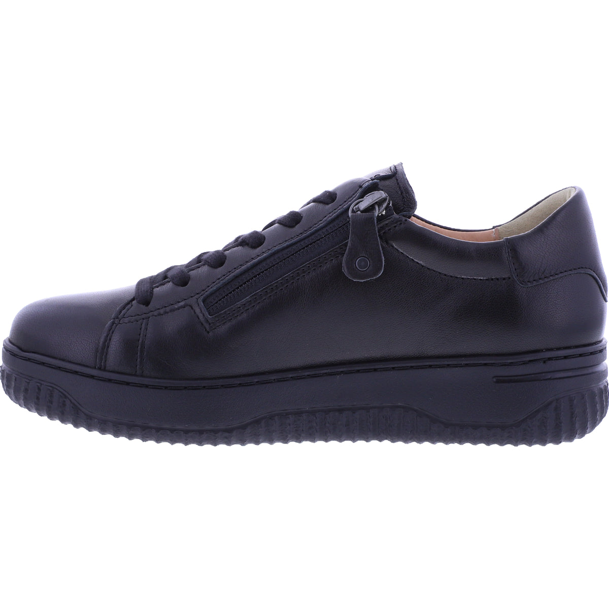 Hartjes Natural / Modell: Boogie / Schwarz Glattleder / Weite: H / 1621950-0100 / Damen Schnürer