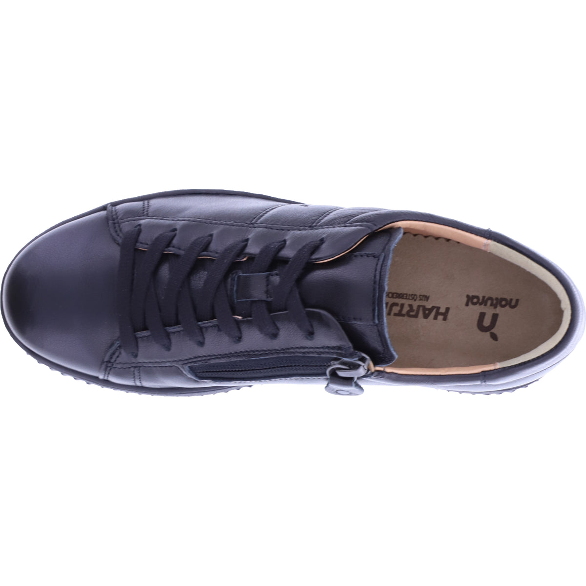 Hartjes Natural / Modell: Boogie / Schwarz Glattleder / Weite: H / 1621950-0100 / Damen Schnürer