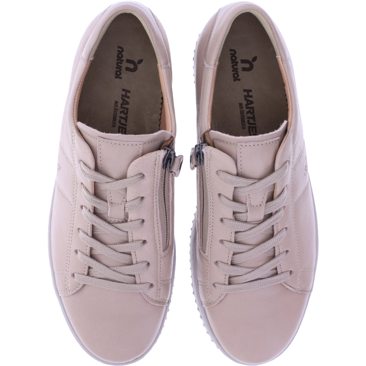 Hartjes Natural / Modell: Boogie / Beige Nappaleder / Weite: H / 1621950-3200 / Damen Sneaker
