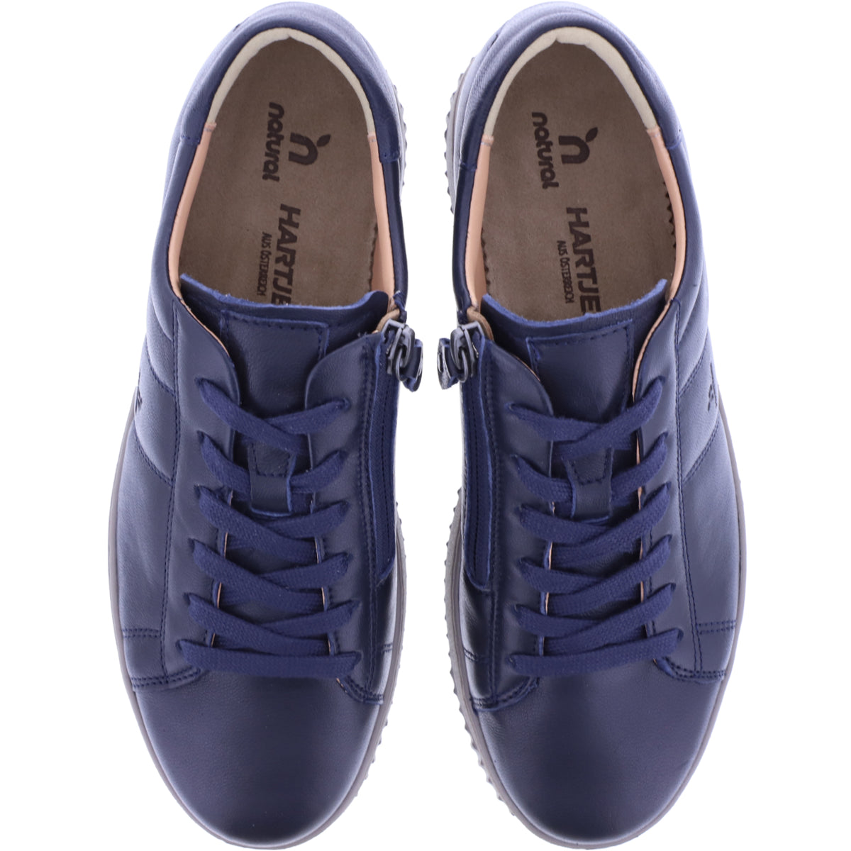 Hartjes Natural / Modell: Boogie / Dunkelblau Glattleder / Weite: H / 1621950-4700 / Damen Schnürer