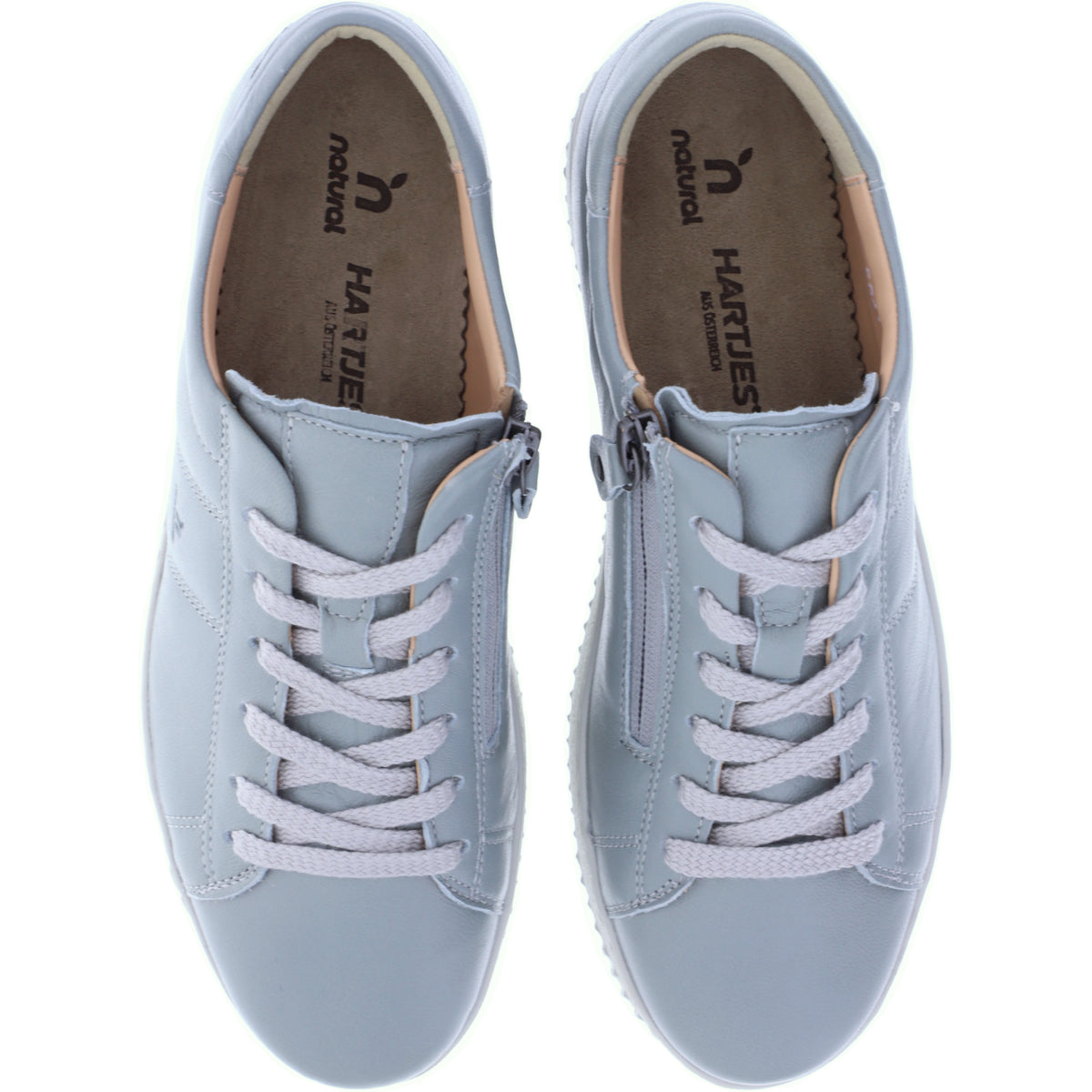 Hartjes Natural / Modell: Boogie / Pastellgrün Nappaleder / Weite: H / 1621950-9700 / Damen Sneaker