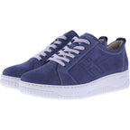 Hartjes Natural / Modell: Boogie / Stahlblau Nubukleder / Weite: H / 1621951-4800 / Damen Sneaker
