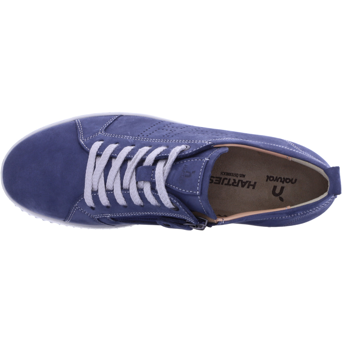 Hartjes Natural / Modell: Boogie / Stahlblau Nubukleder / Weite: H / 1621951-4800 / Damen Sneaker