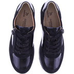 Hartjes | Boogie | Schwarz | Lack- & Veloursleder | Weite: H | 1621952-0101 | Damen Sneaker