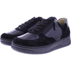 Hartjes | Boogie | Schwarz | Lack- & Veloursleder | Weite: H | 1621952-0101 | Damen Sneaker