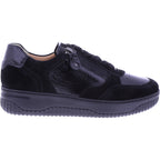 Hartjes | Boogie | Schwarz | Lack- & Veloursleder | Weite: H | 1621952-0101 | Damen Sneaker