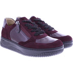 Hartjes | Boogie | Aubergine | Lack- & Veloursleder | Weite: H | 1621952-1010 | Damen Sneaker