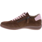 Hartjes | Goa | Cognac-Antikrosa | Veloursleder | Weite: G | 1622106-5383 | Damen Komfort Sneaker