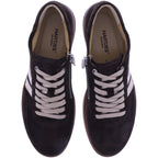 Hartjes | Goa | Dunkelbraun-Creme | Veloursleder | Weite: G | 1622106-7703 | Damen Komfort-Sneakers