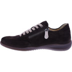 Hartjes | Goa | Dunkelbraun-Creme | Veloursleder | Weite: G | 1622106-7703 | Damen Komfort-Sneakers