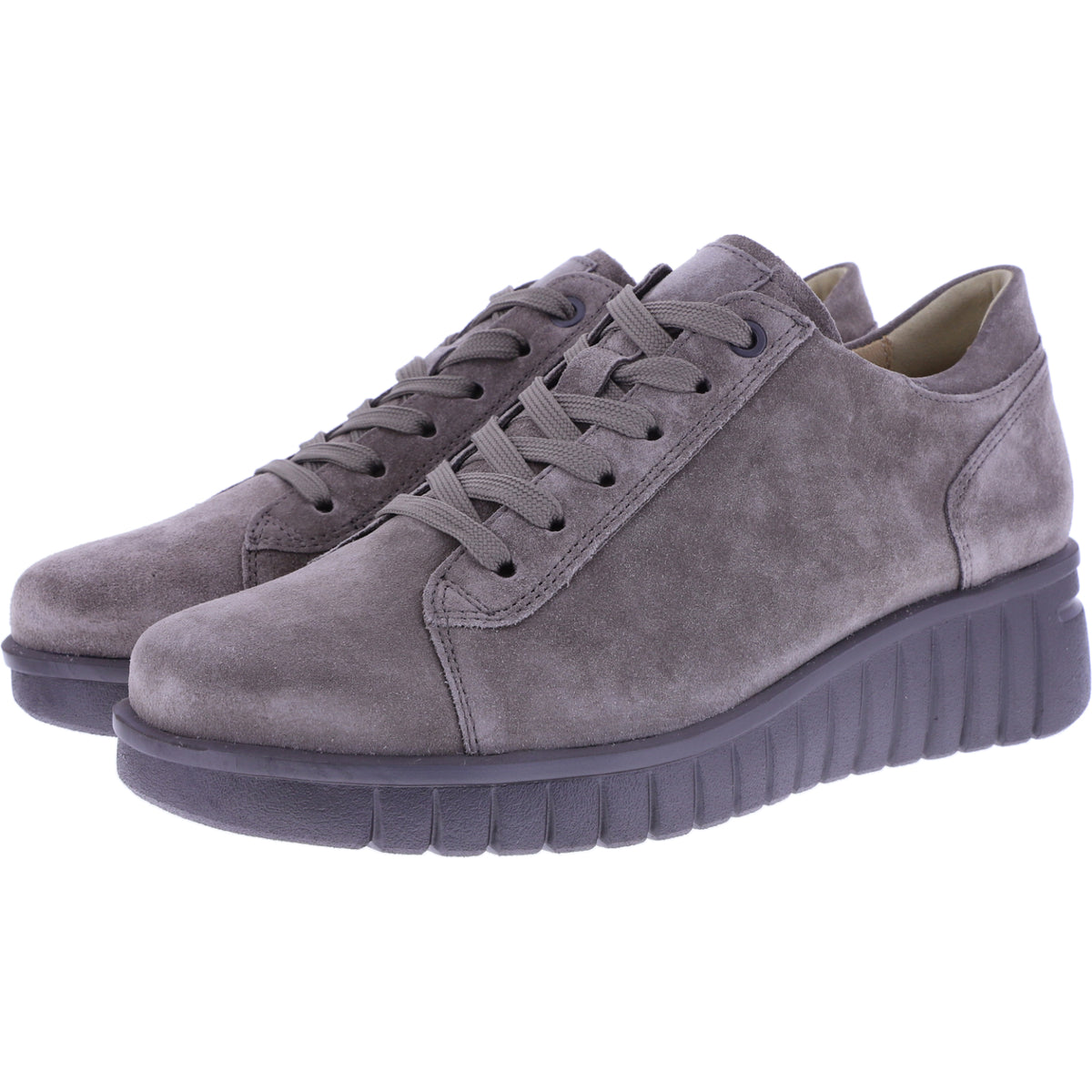 Hartjes | Country | Muskat-Taupe| Velourseder | Weite: H | 1622201-0900 | Damen Komfort-Schnürer