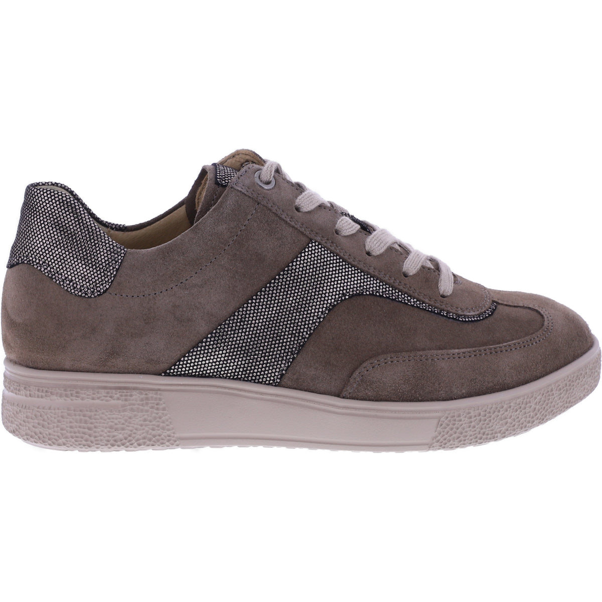 Hartjes | Sophie | Stone-Bronze | Veloursleder | Weite: H | 1622702-4138 | Damen Schnürer