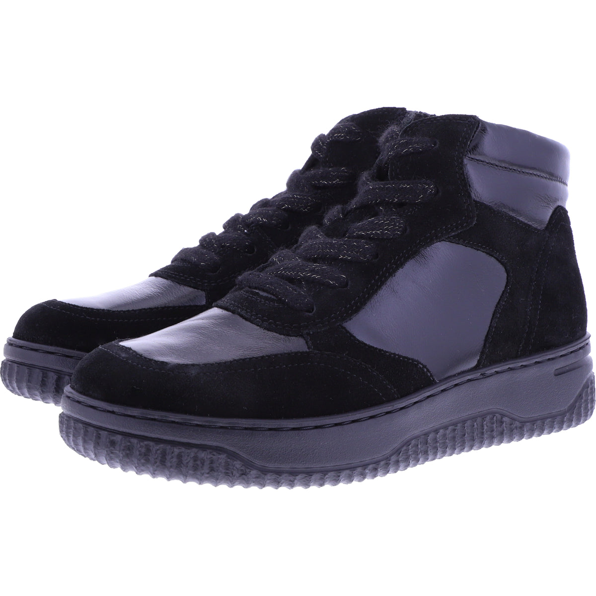 Hartjes | Boogie Boot | Schwarz | Lack- & Veloursleder | Weite: H | 1721950-36-0101 | Damen Booties