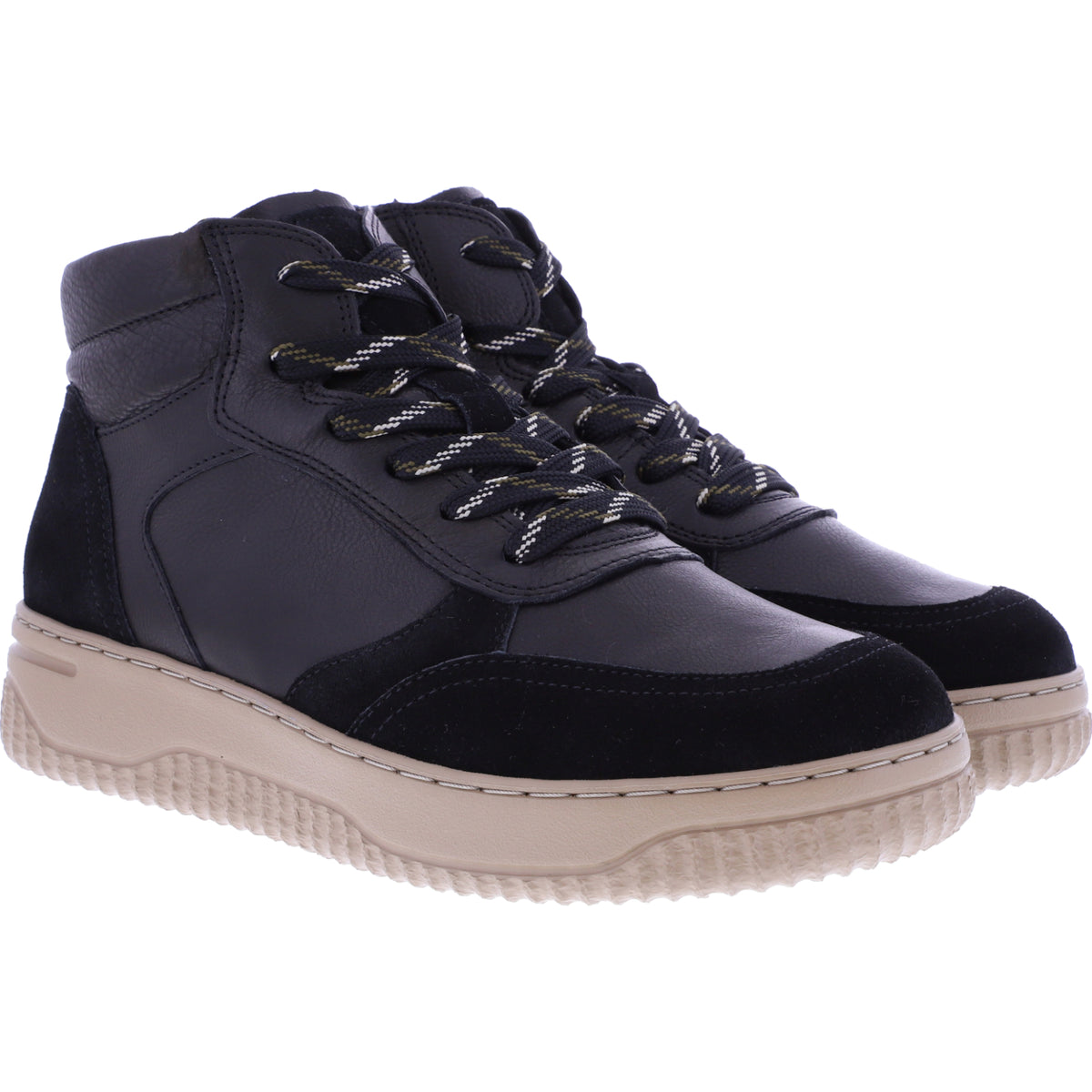 Hartjes Natural / Modell: Boogie Boot / Schwarz Leder / Weite: H / 1721950-0101 / Damen Stiefeletten