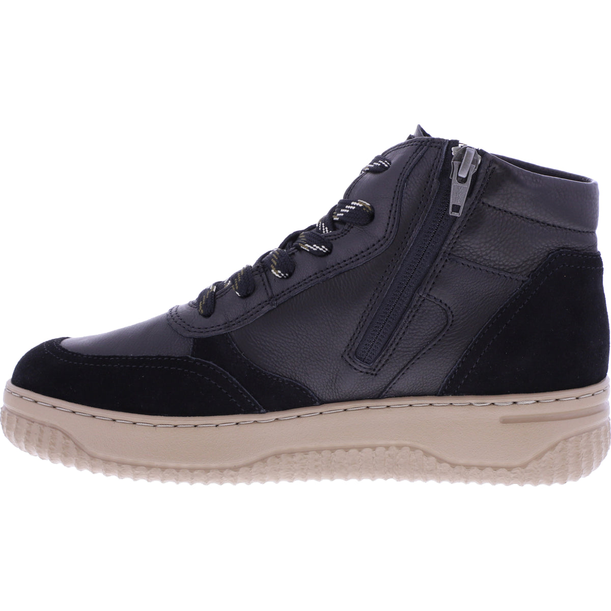 Hartjes Natural / Modell: Boogie Boot / Schwarz Leder / Weite: H / 1721950-0101 / Damen Stiefeletten